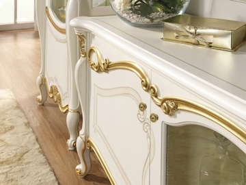 LA FENICE - Wooden TV cabinet with doors by CASA +39 - view 3
